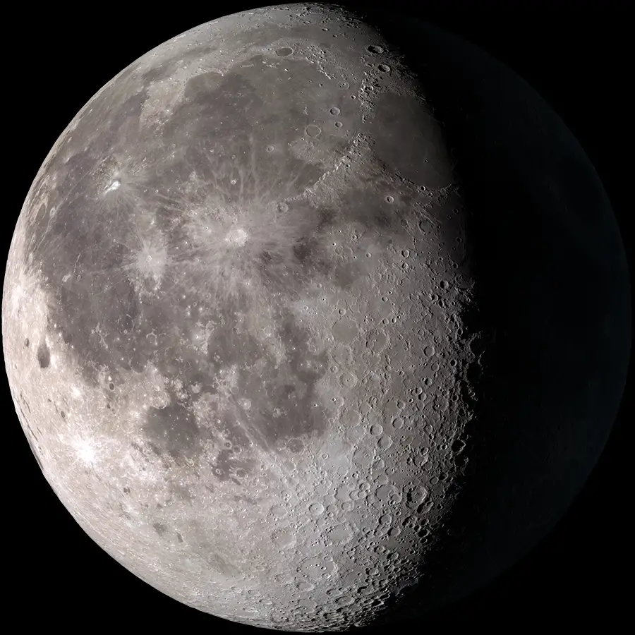 Waning Gibbous on 2 March 2021 Tuesday